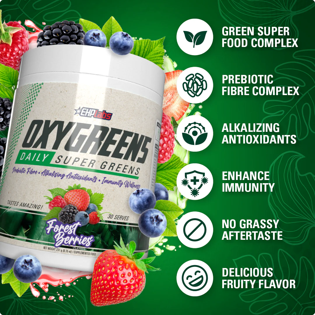 EHP LABS OxyGreens - Daily Super Greens Powder (30 serves)
