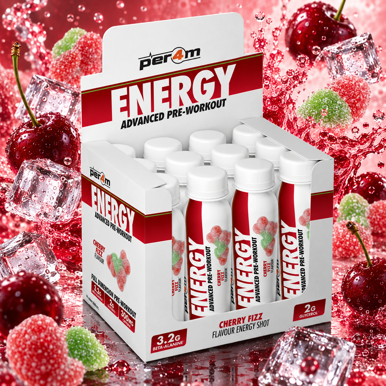PER4M ENERGY PRE WORKOUT SHOT 12 x 100ML