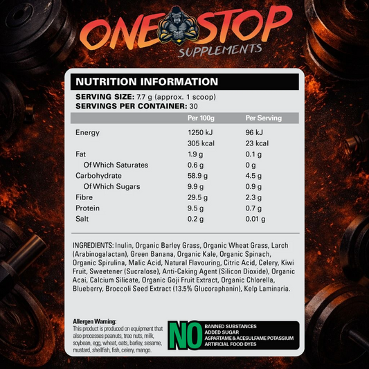 EHP LABS OxyGreens - Daily Super Greens Powder (30 serves)