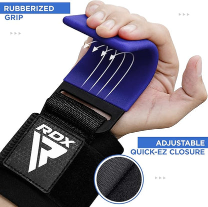 RDX W5 Weightlifting Hook Straps for Enhanced Grip and Support in Gym Workouts