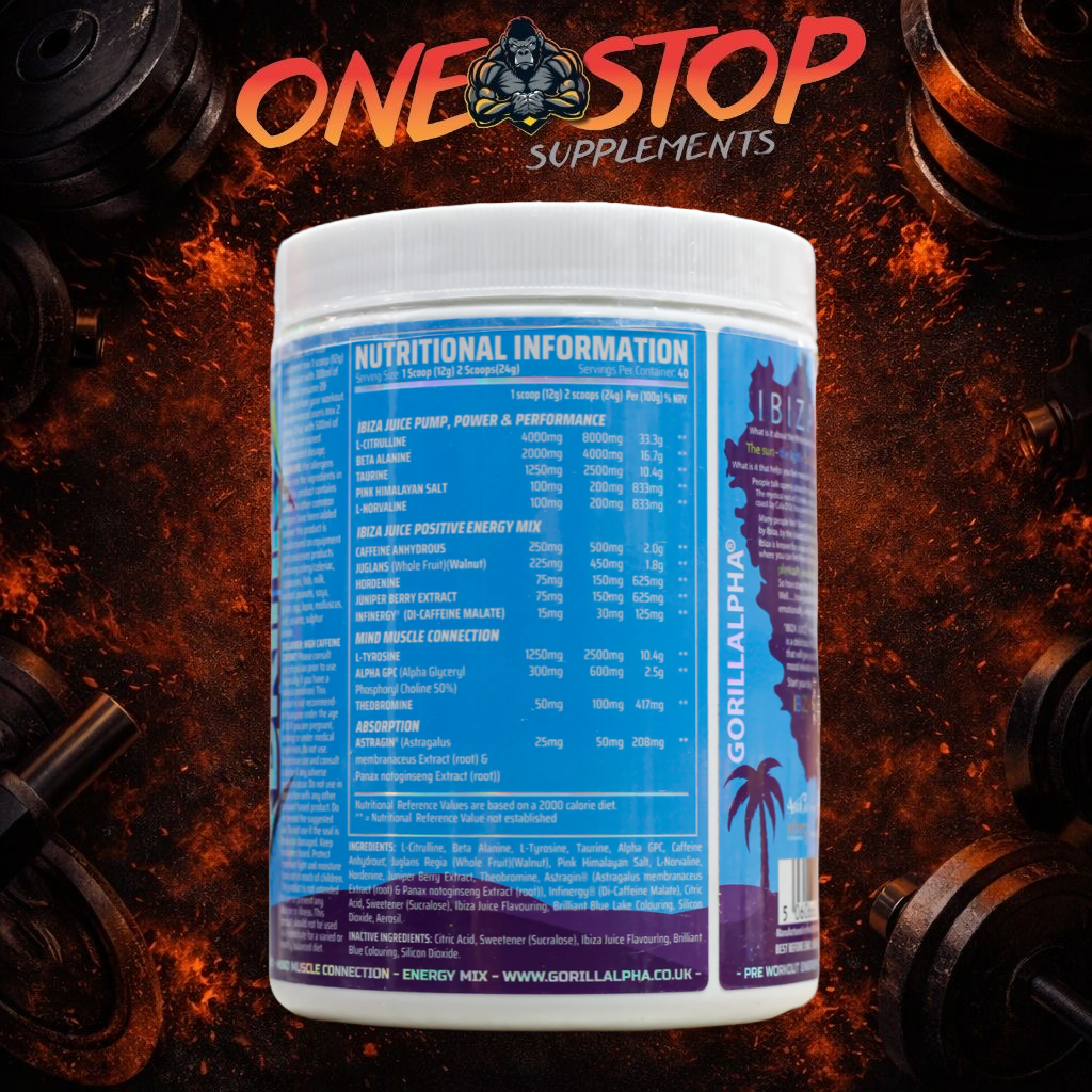 GORILLA ALPHA IBIZA JUICE VOL 1 480G (40 SERVINGS)