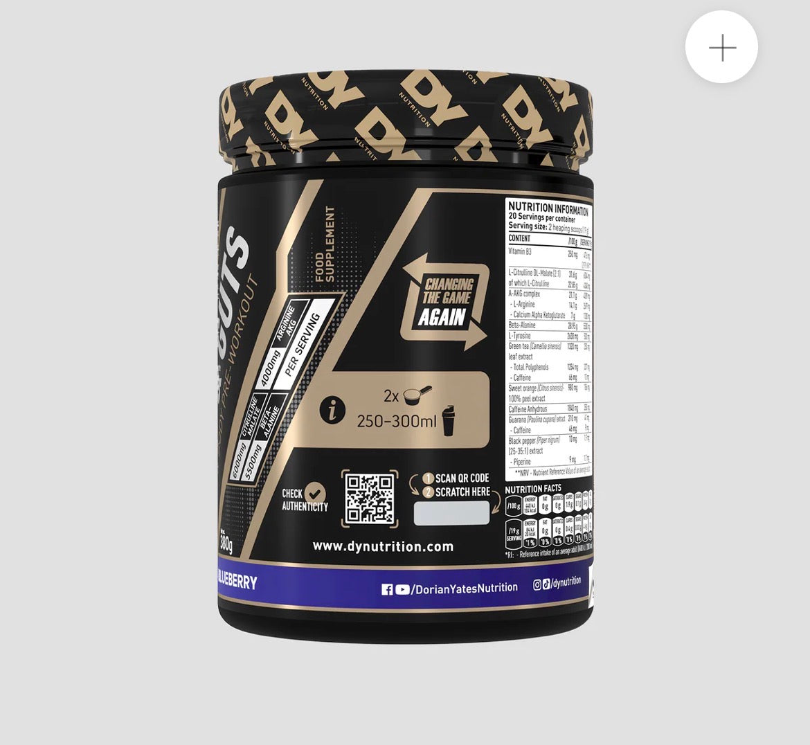 Blood & Guts Pre-Workout - 20 Servings