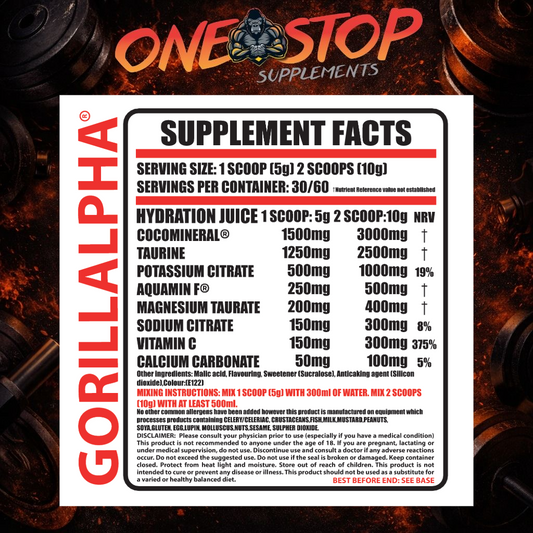 Gorillalpha ULTIMATE Hydration Juice 300g