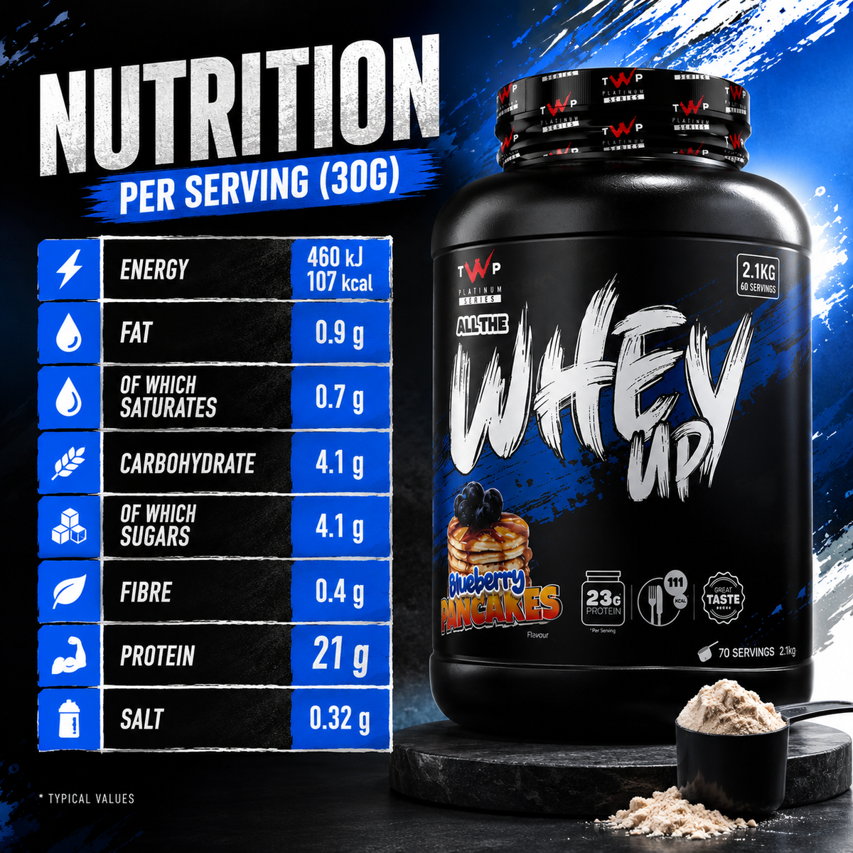 TWP ALL THE WHEY UP PROTEIN 2.1KG