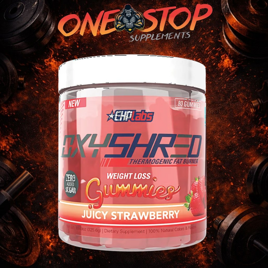 EHP LABS Oxyshred Gummies Juicy Strawberry (80 GUMMIES)