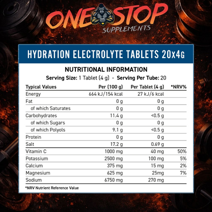 APPLIED NUTRITION Endurance Hydration Electrolyte Tablets (1 x 20 TABS)