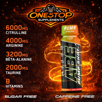 ABE Pump Pre Workout Shots - Stim & Caffeine Free