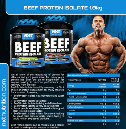 NXT Nutrition Beef Protein Isolate 1.8kg