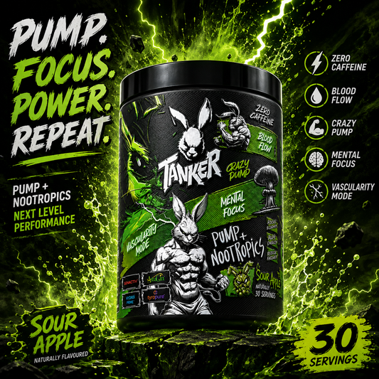 TANKER LABS PUMP ACTION™ – Stim-Free Pump Formula
Maximum Pumps. Zero Stimulants. Pure Blood Flow.