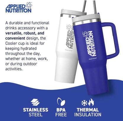 Applied Nutrition
Cooler Tumbler Cup with Thermal Insulation - 1.2 Litre - Blue
