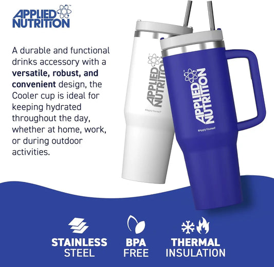 Applied Nutrition
Cooler Tumbler Cup with Thermal Insulation - 1.2 Litre - Blue