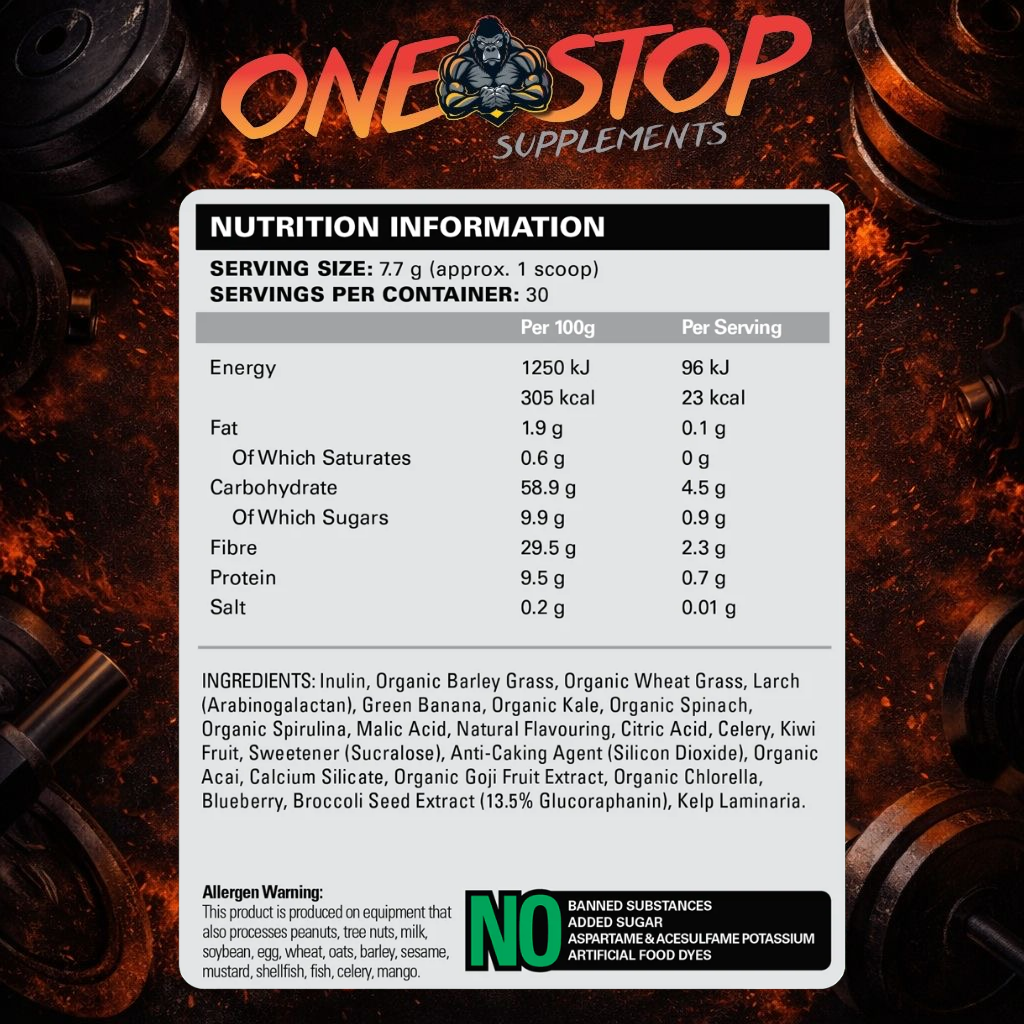 EHP LABS OxyGreens - Daily Super Greens Powder (30 serves)