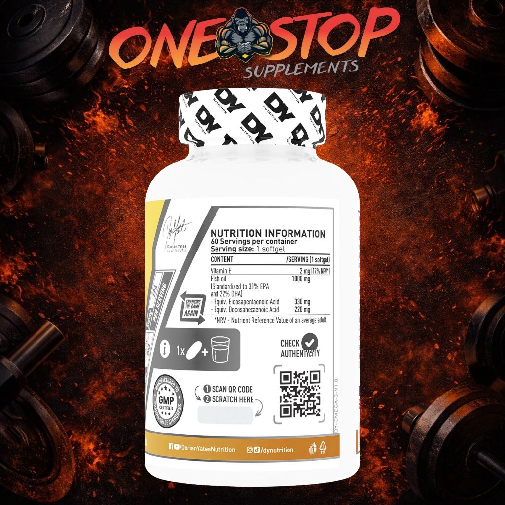 DY NUTRITION OMEGA 3 FISH OIL 60 SOFTGEL