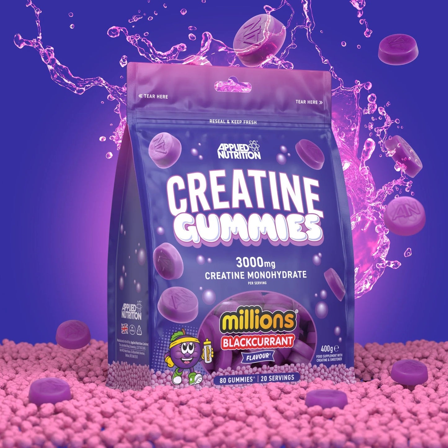APPLIED NUTRITION CREATINE GUMMIES 3000MG 80 GUMMIES