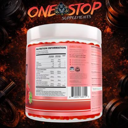 EHP LABS Oxyshred Gummies Juicy Strawberry (80 GUMMIES)