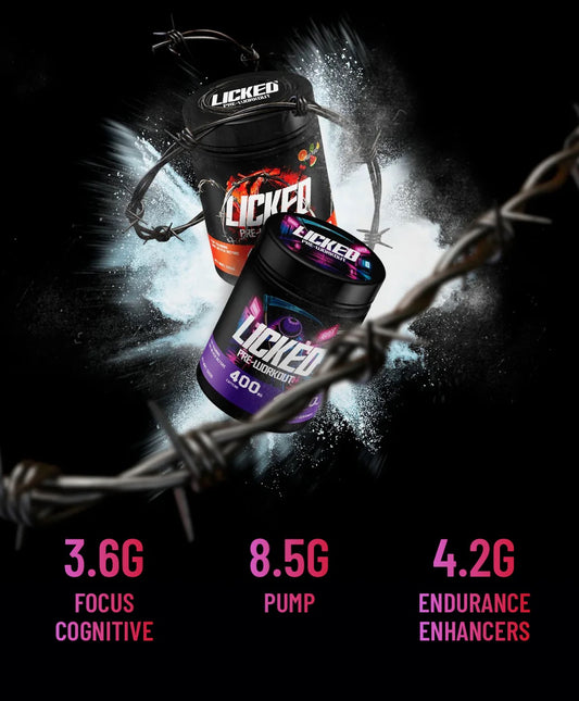 LICKED PRE WORKOUT - 50 SERVINGS (GRAPE)