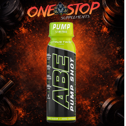 ABE Pump Pre Workout Shots - Stim & Caffeine Free