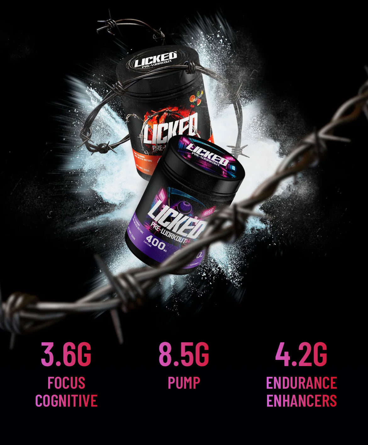 LICKED PRE WORKOUT - 50 SERVINGS