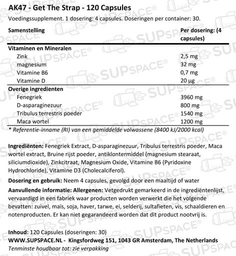 AK-47 Labz Test Booster Get The Strap